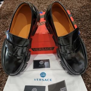 Versace big sole loafers